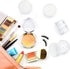 SATINIOR 6 Pack 4 oz Plastic Jars Containers with Lids Wide-mouth Refillable Leakproof Reusable Round Empty Jars for Travel Cosmetic Dry Food Spic...